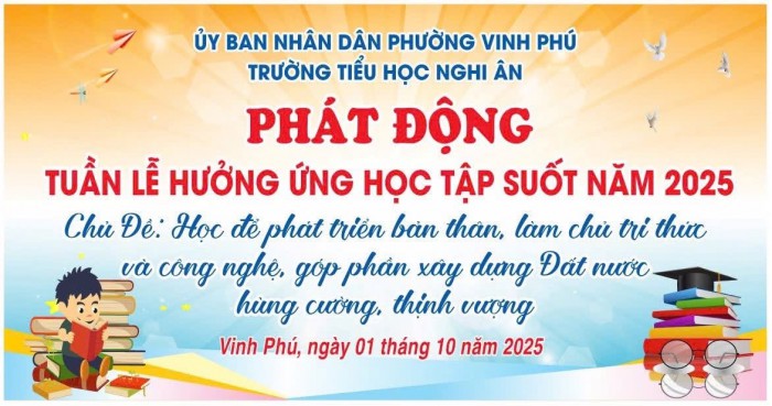 LẼ PHÁT ĐỘNG " TUẦN LỄ HƯỞNG ỨNG HỌC TẬP SUỐT ĐỜI NĂM 2025"
