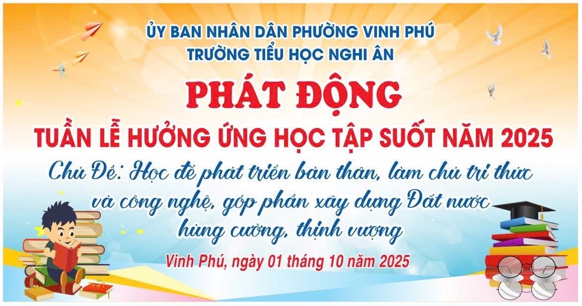 LẼ PHÁT ĐỘNG " TUẦN LỄ HƯỞNG ỨNG HỌC TẬP SUỐT ĐỜI NĂM 2025"