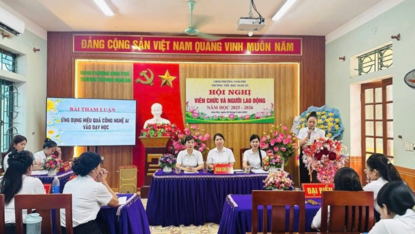 🌟 TRƯỜNG TIỂU HỌC NGHI ÂN TỔ CHỨC HỘI NGHỊ VIÊN CHỨC – NGƯỜI LAO ĐỘNG NĂM HỌC 2025 – 2026 🌟